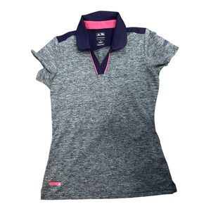 Adidas Pure Motion Purple, Pink and Gray Golf Shirt Women’s Small